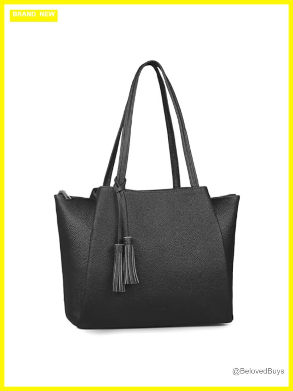 Genuine Leather Tote Bag Satchel 14in Laptop Work Purse Handbag